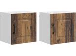 Syfax™ Mobile Da Cucina Kalmar 2 Pcs Legno Vecchio 40 X 31 X 40 Cm