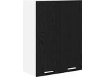 Syfax™ Armadio Pensile Rovere Nero 60 X 31 X 80 Cm Legno Multistrato