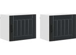 Syfax™ Mobile Da Cucina 2 Pcs Nero 50 X 31 X 40 Cm Legno Multistrato