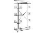 Syfax™ Armadio Aperto Con Lo Scaffale Nero 101 X 43 X 188 Cm Acciaio