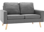 Syfax™ Divano A 2 Posti Grigio Chiaro In Tessuto