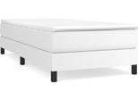 Syfax™ Struttura Letto A Rete A Molle Bianco 90X200 Cm In Pelle Finta