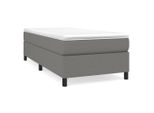Syfax™ Struttura Letto A Rete A Molle Grigio Scuro 100X200 Cm Tessuto