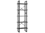 Syfax™ Libreria A 5 Ripiani Grigia 60X30X175 Cm In Legno Di Pino