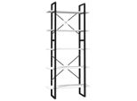 Syfax™ Libreria A 5 Ripiani Bianca 80X30X175 Cm In Legno Di Pino