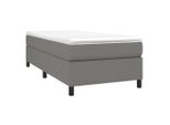 Syfax™ Struttura Letto A Rete A Molle Grigio Scuro 80X200 Cm Tessuto