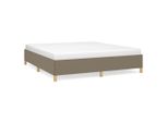 Syfax™ Struttura Letto A Rete A Molle Tortora 160X200 Cm In Tessuto