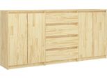 Syfax™ Credenze 3 Pz In Legno Massello Di Pino