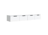 Syfax™ Mobili Pensili 2 Pz Bianchi 68X30X20 Cm Legno Multistrato