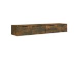Syfax™ Mobili Pensili 2 Pz Rovere Fumo 68X30X20 Cm Legno Multistrato