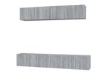Syfax™ Set Di Mobili Porta Tv 5 Pz Grigio Sonoma In Legno Multistrato