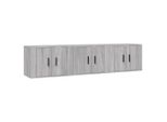 Syfax™ Mobili Porta Tv A Parete 3 Pz Grigio Sonoma 57X34,5X40 Cm