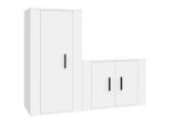 Syfax™ Set Di Mobili Porta Tv 2 Pz Bianco In Legno Multistrato