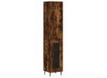 Syfax™ Credenza Rovere Fumo 34,5X34X180 Cm In Legno Multistrato
