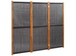 Syfax™ Paravento A 3 Pannelli Nero 210X180 Cm