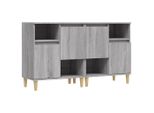 Syfax™ Credenze 2Pz Grigio Sonoma 60X35X70 Cm In Legno Multistrato