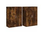 Syfax™ Credenze 2 Pz Rovere Fumo 60X31X84 Cm In Legno Multistrato