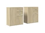 Syfax™ Credenze 2 Pz Rovere Sonoma 60X31X70 Cm In Legno Multistrato