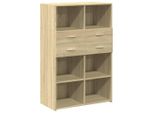 Syfax™ Credenza Rovere Sonoma 80X42,5X124 Cm In Legno Multistrato