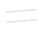 Syfax™ Mensole Da Parete 2 Pz Bianco Lucido 115X9X3 Cm