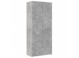 Syfax™ Credenza Grigio Cemento 80X42,5X185 Cm In Legno Ingegnerizzato