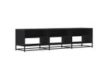 Syfax™ Mobile Porta Tv Nero 180X40X46 Cm In Legno Multistrato