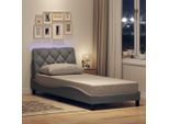 Syfax™ Giroletto Con Led Senza Materasso Grigio Chiaro 90X200 Cm