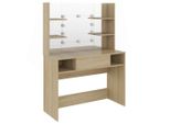 Syfax™ Toeletta Con Luci Led 100X40X135 Cm In Mdf Rovere