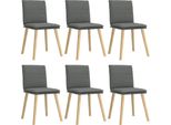 Syfax™ Sedie Da Pranzo 6 Pz Grigio Scuro In Tessuto