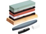 Pietra Cote, Affilacoltelli, Whetstone - Set Affilatura 400/1000 3000/8000