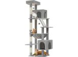 Albero Per Gatti, Design A Più Piani, Appartamenti Spaziosi, AMT0281GY, 180 Cm