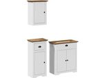 Syfax™ Set Mobili Da Bagno 3 Pz Bodo In Legno Massello Di Pino
