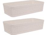 Set Di 2 Cestini/Organizer 25X13X6Cm