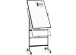 Lavagna Mobile Fronte-Retro Con Portapenne E Accessori Per L'ufficio Scolastico 60 X 90 Cm Nera