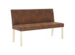 Syfax™ Panca 139,5 Cm Marrone In Pelle Scamosciata Artificiale