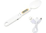 Bilancia Digitale A Cucchiaio, Bilancia Da Cucina Ad Alta Precisione 500 G/0,1 G Con Display Lcd, Ricaricabile E Multifunzionale