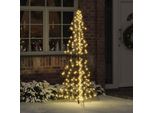 Vidaxl Albero Di Natale Con 240 Led Bianco Caldo 180 Cm Pet