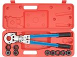 Pinza Pressatrice Per Tubi - Pinza Crimpatrice - Profilo V E Th - V 12–28 Mm, Th 16–32 Mm - Per Tubi In Rame E Compositi - Rosso