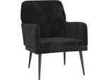Syfax™ Poltrona Nera 62X79X79 Cm Velluto