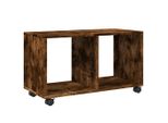 Syfax™ Mobiletto Con Ruote Rovere Fumo 72X33X42,5 Cm In Truciolato