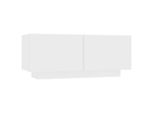 Syfax™ Comodino Bianco 100X35X40 Cm In Legno Multistrato