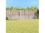 Vidaxl Gabbia Per Conigli Argento 215 X 100 X 85 Cm Acciaio Zincato