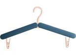 Inf 6 Pezzi Grucce Pieghevoli Da Viaggio: Stendino Portatile Salvaspazio Con Clip Blu