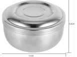 Inf Ciotola Da Barba In Acciaio Inox Con Coperchio – Tazza Da Barba Tradizionale