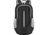 Inf Zaino Pieghevole Da Trekking 20-35L - Leggero E Resistente All'acqua Nero