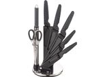 Michelino Set Di 8 Coltelli Da Cucina In Acciaio Inox Blocco Coltelli Benzina