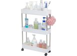 Inf Carrello Salvaspazio Mobile A 3 Ripiani - Slim, Multiuso, 13X40X60Cm