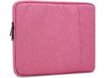 Cadorabo Borsa Di Protezione Per Laptop / Tablet 15,6 Pollici In Rosa Borsa Per Notebook Computer Tessuto Fodera In Velluto