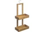 5Five Simply Smart HäNge-Duschregal Mit 2 Ebenen, Bambus, Edelstahl, Braun, 60 Cm, 155986