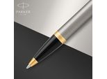 Parker Kugelschreiber Im Brushed Metal Bl M Blau Blister